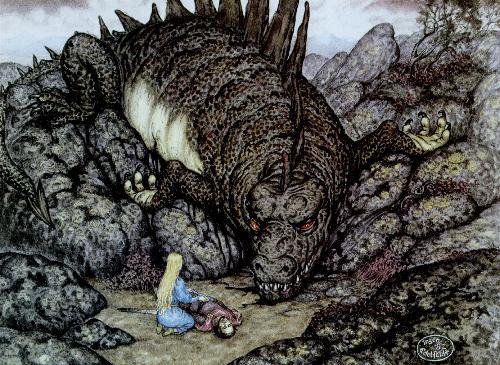 Glaurung and Nienor  Tolkien, Tolkien art, Fantasy dragon